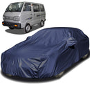 Autofact Van / Omni Car Cover - EasyShield - Car Body Cover for Maruti Van / Omni - With Mirror Pockets, Triple Stitched, Bottom Fully Elastic, Adjustable Belt and Buckle (Navy 190T)