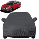 Autofact Civic New Model Car Cover - EasyShield - Car Body Cover for Honda Civic New Model - With Mirror Pockets, Triple Stitched, Bottom Fully Elastic, Adjustable Belt and Buckle (Grey 190T)