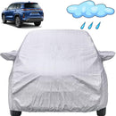 Autofact Grand Vitara Car Cover - FlexGuard - Waterproof Car Body Cover for Maruti Grand Vitara - With Mirror Pockets, Triple Stitched, Bottom Fully Elastic, Adjustable Belt and Buckle (Silver)