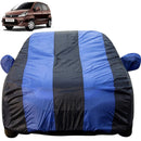 Autofact Zen Estilo Car Cover - EasyShield - Car Body Cover for Maruti Zen Estilo - With Mirror Pockets, Triple Stitched, Bottom Fully Elastic, Adjustable Belt and Buckle (Royal Blue Stripes)