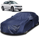 Autofact Passat Car Cover - EasyShield - Car Body Cover for Volkswagen Passat - With Mirror Pockets, Triple Stitched, Bottom Fully Elastic, Adjustable Belt and Buckle (Navy 190T)