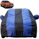 Autofact Astor Car Cover - EasyShield - Car Body Cover for MG Astor - With Mirror Pockets, Triple Stitched, Bottom Fully Elastic, Adjustable Belt and Buckle (Royal Blue Stripes)