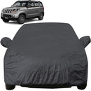 Autofact TUV 300 Car Cover - EasyShield - Car Body Cover for Mahindra TUV 300 - With Mirror Pockets, Triple Stitched, Bottom Fully Elastic, Adjustable Belt and Buckle (Grey 190T)