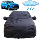 Autofact Urban Cruiser Hyryder Car Cover - TearTough - Dog Proof / Waterproof Car Body Cover for Toyota Urban Cruiser Hyryder - With Mirror Pockets, Triple Stitched, Bottom Fully Elastic, Adjustable Belt and Buckle (Grey 4x4)