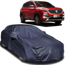 Autofact Hector Car Cover - EasyShield - Car Body Cover for MG Hector - With Mirror Pockets, Triple Stitched, Bottom Fully Elastic, Adjustable Belt and Buckle (Navy 190T)