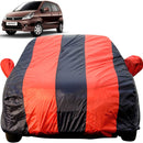 Autofact Zen Estilo Car Cover - EasyShield - Car Body Cover for Maruti Zen Estilo - With Mirror Pockets, Triple Stitched, Bottom Fully Elastic, Adjustable Belt and Buckle (Red Blue Stripes)