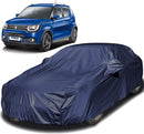Autofact Ignis Car Cover - EasyShield - Car Body Cover for Maruti Ignis  - With Mirror & Antenna Pockets, Triple Stitched, Bottom Fully Elastic, Adjustable Belt and Buckle (Navy 190T)