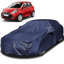 Autofact Pulse Car Cover - EasyShield - Car Body Cover for Renaults Pulse - With Mirror Pockets, Triple Stitched, Bottom Fully Elastic, Adjustable Belt and Buckle (Navy 190T)