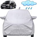 Autofact Rapid Car Cover - FlexGuard - Waterproof Car Body Cover for Skoda Rapid - With Mirror & Antenna Pockets, Triple Stitched, Bottom Fully Elastic, Adjustable Belt and Buckle (Silver)