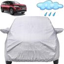 Autofact Meridian Car Cover - FlexGuard - Waterproof Car Body Cover for Jeep Meridian - With Mirror Pockets, Triple Stitched, Bottom Fully Elastic, Adjustable Belt and Buckle (Silver)