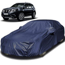 Autofact Terrano Car Cover - EasyShield - Car Body Cover for Nissan Terrano - With Mirror Pockets, Triple Stitched, Bottom Fully Elastic, Adjustable Belt and Buckle (Navy 190T)
