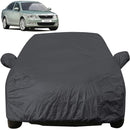 Autofact Laura Car Cover - EasyShield - Car Body Cover for Skoda Laura - With Mirror Pockets, Triple Stitched, Bottom Fully Elastic, Adjustable Belt and Buckle (Grey 190T)