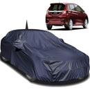Autofact Jazz Car Cover - EasyShield - Car Body Cover for Honda Jazz - With Mirror Pockets, Triple Stitched, Bottom Fully Elastic, Adjustable Belt and Buckle (Navy 190T)