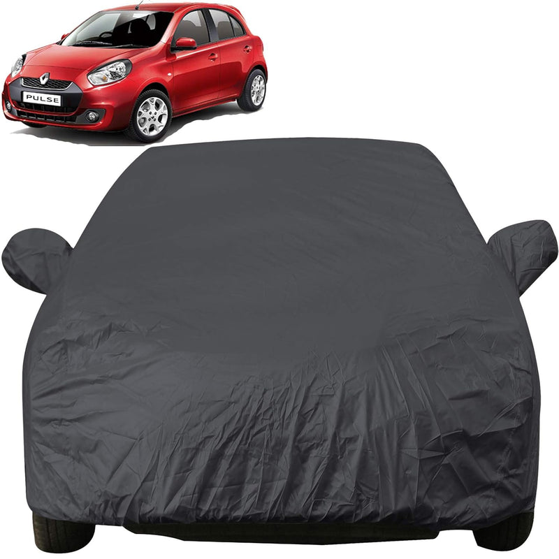 Autofact Sail UVA Car Cover - EasyShield - Car Body Cover for Chevrolet Sail UVA - With Mirror Pockets, Triple Stitched, Bottom Fully Elastic, Adjustable Belt and Buckle (Grey 190T)