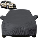 Autofact Mobilio Car Cover - EasyShield - Car Body Cover for Honda Mobilio - With Mirror Pockets, Triple Stitched, Bottom Fully Elastic, Adjustable Belt and Buckle (Grey 190T)
