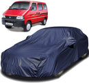 Autofact Eeco Car Cover - EasyShield - Car Body Cover for Maruti Eeco - With Mirror Pockets, Triple Stitched, Bottom Fully Elastic, Adjustable Belt and Buckle (Navy 190T)