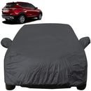 Autofact Seltos Car Cover - EasyShield - Car Body Cover for Kia Seltos - With Mirror Pockets, Triple Stitched, Bottom Fully Elastic, Adjustable Belt and Buckle (Grey 190T)