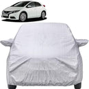Autofact Civic Old Model Car Cover - FlexGuard - Waterproof Car Body Cover for Honda Civic Old Model - With Mirror Pockets, Triple Stitched, Bottom Fully Elastic, Adjustable Belt and Buckle (Silver)