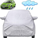 Autofact Brio Car Cover - FlexGuard - Waterproof Car Body Cover for Honda Brio - With Mirror Pockets, Triple Stitched, Bottom Fully Elastic, Adjustable Belt and Buckle (Silver)