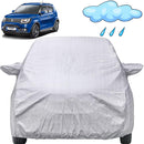 Autofact Ignis Car Cover - FlexGuard - Car Body Cover for Maruti Ignis  - With Mirror & Antenna Pockets, Triple Stitched, Bottom Fully Elastic, Adjustable Belt and Buckle (Silver)