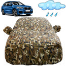 Autofact X1 Car Cover - FlexGuard - Waterproof Car Body Cover for BMW X1 - With Mirror Pockets, Triple Stitched, Bottom Fully Elastic, Adjustable Belt and Buckle (Camouflage)