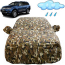 Autofact Pajero Car Cover - FlexGuard - Waterproof Car Body Cover for Mitsubishi Pajero - With Mirror Pockets, Triple Stitched, Bottom Fully Elastic, Adjustable Belt and Buckle (Camouflage)