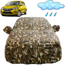 Autofact Celerio Old Model Car Cover - FlexGuard - Waterproof Car Body Cover for Maruti Celerio Old Model - With Mirror Pockets, Triple Stitched, Bottom Fully Elastic, Adjustable Belt and Buckle (Camouflage)