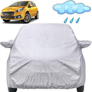Autofact Punto Car Cover - FlexGuard - Waterproof Car Body Cover for Fiat Punto - With Mirror Pockets, Triple Stitched, Bottom Fully Elastic, Adjustable Belt and Buckle (Silver)