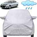 Autofact Yaris Car Cover - FlexGuard - Waterproof Car Body Cover for Toyota Yaris - With Mirror Pockets, Triple Stitched, Bottom Fully Elastic, Adjustable Belt and Buckle (Silver)