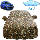 Autofact Celerio New Model Car Cover - FlexGuard - Waterproof Car Body Cover for Maruti Celerio New Model - With Mirror Pockets, Triple Stitched, Bottom Fully Elastic, Adjustable Belt and Buckle (Camouflage)