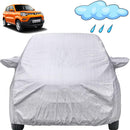 Autofact Spresso Car Cover - FlexGuard - Waterproof Car Body Cover for Maruti Spresso - With Mirror Pockets, Triple Stitched, Bottom Fully Elastic, Adjustable Belt and Buckle (Silver)