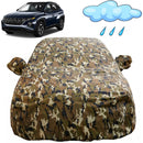 Autofact Tucson Car Cover - FlexGuard - Waterproof Car Body Cover for Hyundai Tucson - With Mirror Pockets, Triple Stitched, Bottom Fully Elastic, Adjustable Belt and Buckle (Camouflage)