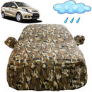 Autofact Mobilio Car Cover - FlexGuard - Waterproof Car Body Cover for Honda Mobilio - With Mirror Pockets, Triple Stitched, Bottom Fully Elastic, Adjustable Belt and Buckle (Camouflage)