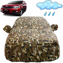 Autofact Xylo Car Cover - FlexGuard - Waterproof Car Body Cover for Mahindra Xylo - With Mirror Pockets, Triple Stitched, Bottom Fully Elastic, Adjustable Belt and Buckle (Camouflage)