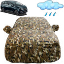 Autofact Marazzo Car Cover - FlexGuard - Waterproof Car Body Cover for Mahindra Marazzo - With Mirror Pockets, Triple Stitched, Bottom Fully Elastic, Adjustable Belt and Buckle (Camouflage)