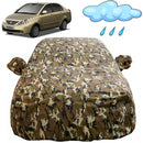 Autofact Manza Car Cover - FlexGuard - Waterproof Car Body Cover for Tata Manza - With Mirror Pockets, Triple Stitched, Bottom Fully Elastic, Adjustable Belt and Buckle (Camouflage)