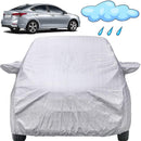 Autofact NexGen Verna Car Cover - FlexGuard - Waterproof Car Body Cover for Hyundai NexGen Verna - With Mirror Pockets, Triple Stitched, Bottom Fully Elastic, Adjustable Belt and Buckle (Silver)