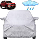 Autofact Hector Car Cover - FlexGuard - Waterproof Car Body Cover for MG Hector - With Mirror Pockets, Triple Stitched, Bottom Fully Elastic, Adjustable Belt and Buckle (Silver)