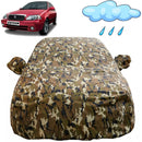 Autofact Esteem Car Cover - FlexGuard - Waterproof Car Body Cover for Maruti Esteem - With Mirror Pockets, Triple Stitched, Bottom Fully Elastic, Adjustable Belt and Buckle (Camouflage)