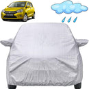 Autofact Celerio Old Model Car Cover - FlexGuard - Waterproof Car Body Cover for Maruti Celerio Old Model - With Mirror Pockets, Triple Stitched, Bottom Fully Elastic, Adjustable Belt and Buckle (Silver)