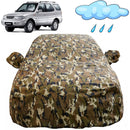 Autofact Safari Car Cover - FlexGuard - Waterproof Car Body Cover for Tata Safari - With Mirror Pockets, Triple Stitched, Bottom Fully Elastic, Adjustable Belt and Buckle (Camouflage)