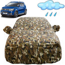 Autofact Ignis Car Cover - FlexGuard - Car Body Cover for Maruti Ignis  - With Mirror & Antenna Pockets, Triple Stitched, Bottom Fully Elastic, Adjustable Belt and Buckle (Camouflage)