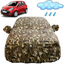 Autofact Pulse Car Cover - FlexGuard - Waterproof Car Body Cover for Renaults Pulse - With Mirror Pockets, Triple Stitched, Bottom Fully Elastic, Adjustable Belt and Buckle (Camouflage)