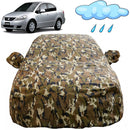 Autofact SX4 Car Cover - FlexGuard - Waterproof Car Body Cover for Maruti SX4 - With Mirror Pockets, Triple Stitched, Bottom Fully Elastic, Adjustable Belt and Buckle (Camouflage)