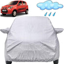 Autofact Alto 800 Car Cover - FlexGuard - Waterproof Car Body Cover for Maruti Alto 800 - With Mirror Pockets, Triple Stitched, Bottom Fully Elastic, Adjustable Belt and Buckle (Silver)
