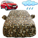 Autofact Getz Car Cover - FlexGuard - Waterproof Car Body Cover for Hyundai Getz - With Mirror Pockets, Triple Stitched, Bottom Fully Elastic, Adjustable Belt and Buckle (Camouflage)