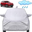 Autofact XUV 300 Car Cover - FlexGuard - Waterproof Car Body Cover for Mahindra XUV 300 - With Mirror & Antenna Pockets, Triple Stitched, Bottom Fully Elastic, Adjustable Belt and Buckle (Silver)