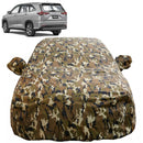 Autofact Innova Hycross Car Cover - FlexGuard - Waterproof Car Body Cover for Toyota Innova Hycross - With Mirror Pockets, Triple Stitched, Bottom Fully Elastic, Adjustable Belt and Buckle (Camouflage)