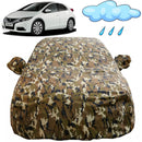 Autofact Civic Old Model Car Cover - FlexGuard - Waterproof Car Body Cover for Honda Civic Old Model - With Mirror Pockets, Triple Stitched, Bottom Fully Elastic, Adjustable Belt and Buckle (Camouflage)