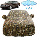 Autofact Superb Car Cover - FlexGuard - Waterproof Car Body Cover for Skoda Superb - With Mirror Pockets, Triple Stitched, Bottom Fully Elastic, Adjustable Belt and Buckle (Camouflage)